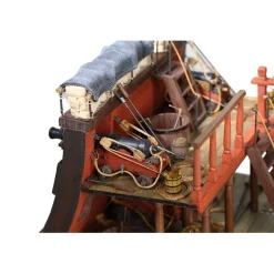 Maquette bateau en bois : Navio Rayo, Vue de coupe Poste de Bataille - Disarmodel