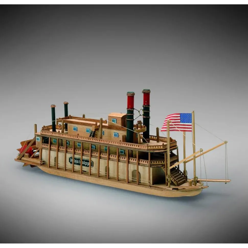 Maquette bateau en bois : Mississipi -