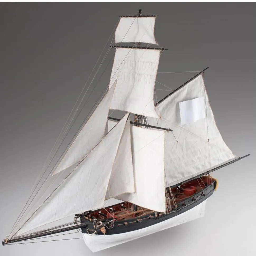 Maquette bateau en bois : Le Cerf - Dusek