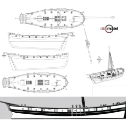 Maquette bateau en bois : Le Renard - Disarmodel