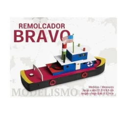 Maquette bateau en bois : Remorqueur Bravo - Artymon