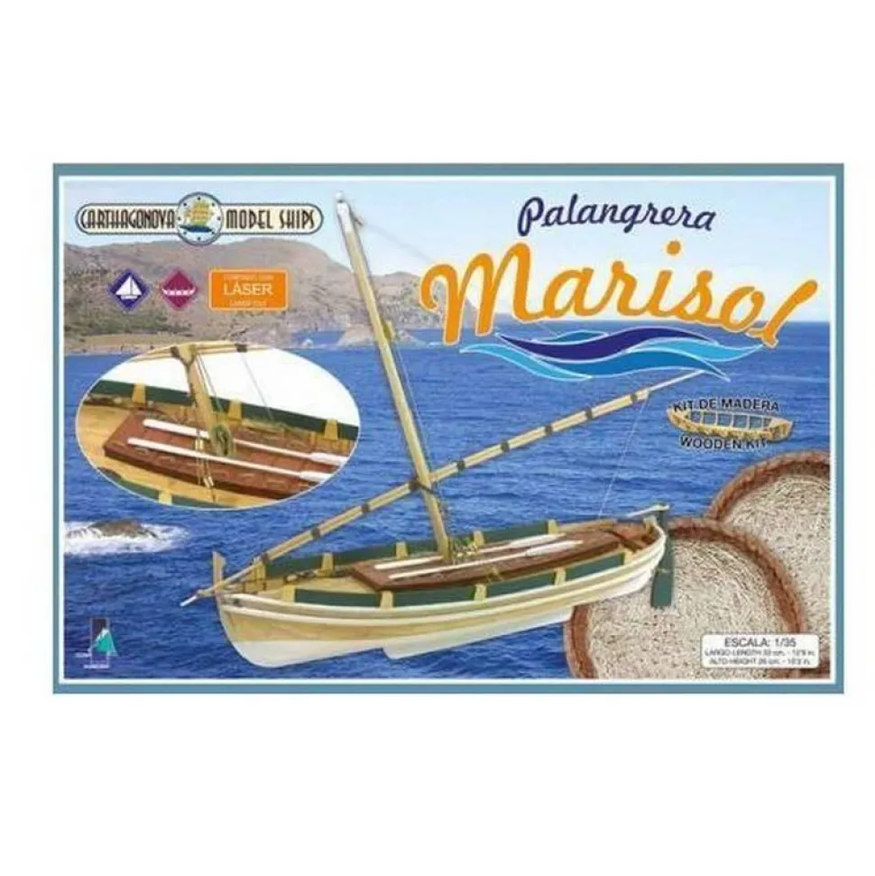 Maquette bateau en bois et métal : Palengrier Marisol - Carthagonova