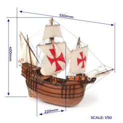 Maquette bateau en bois: Starter Pack - Santa Maria - OCCRE