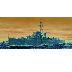 Maquette bateau : Escorteur USS DE-635 England 1943 - Trumpeter