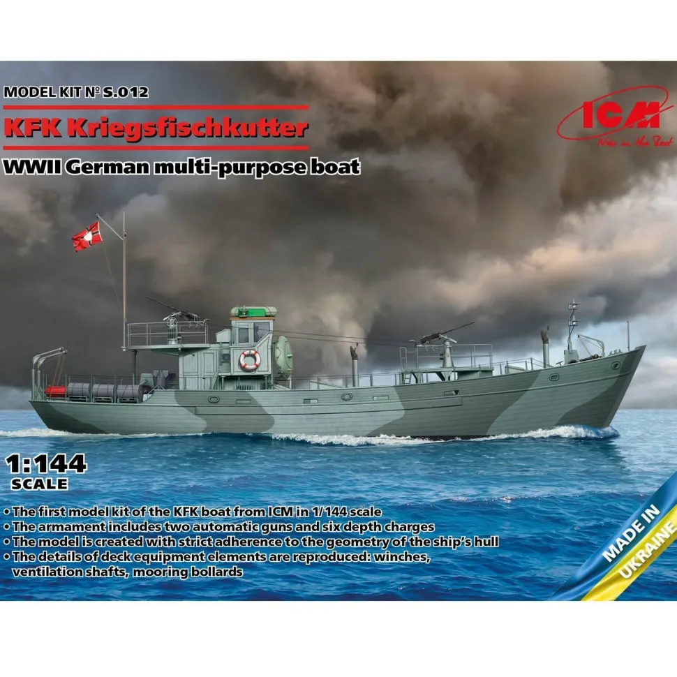 Maquette bateau militaire : KFK Kriegsfischkutter - ICM