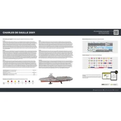 Maquette bateau : Porte-avions Charles de Gaulle - Heller