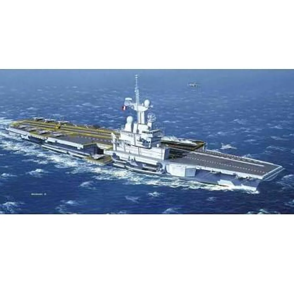 Maquette bateau : Porte-avions Charles de Gaulle - Heller