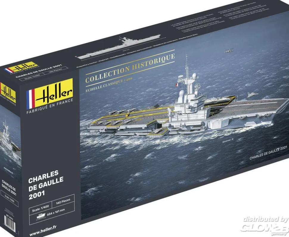 Maquette bateau : Porte-avions Charles de Gaulle - Heller