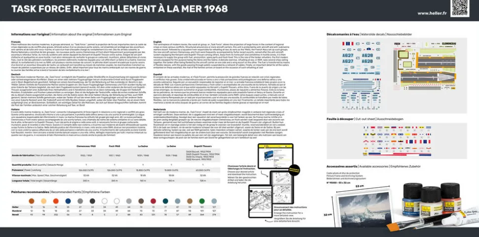 Maquette bateau : Task Force Ravitaillement à la Mer - Heller