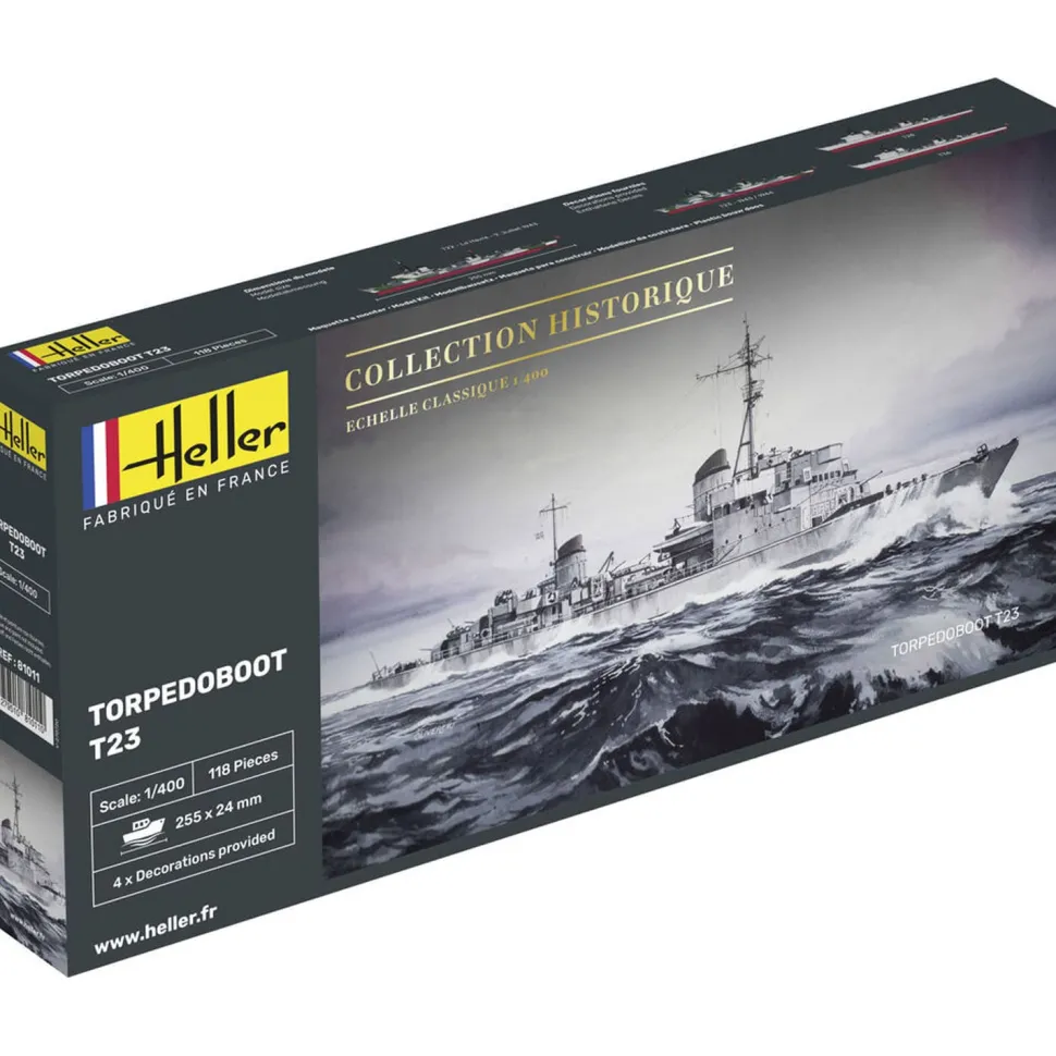Maquette bateau : Torpedoboot T23 1943 - Heller