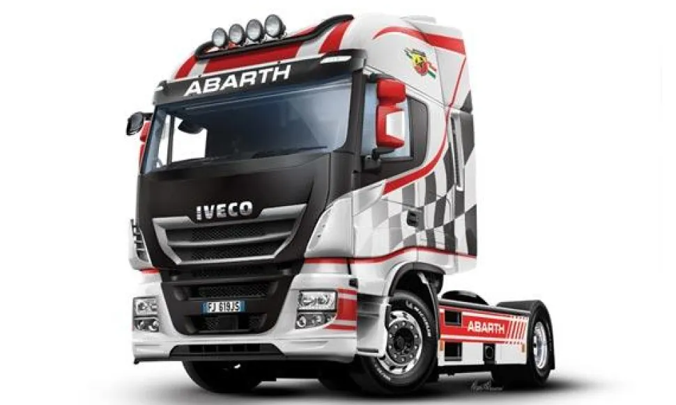 Maquette camion : Iveco E5 Hiway Abarth - Italeri