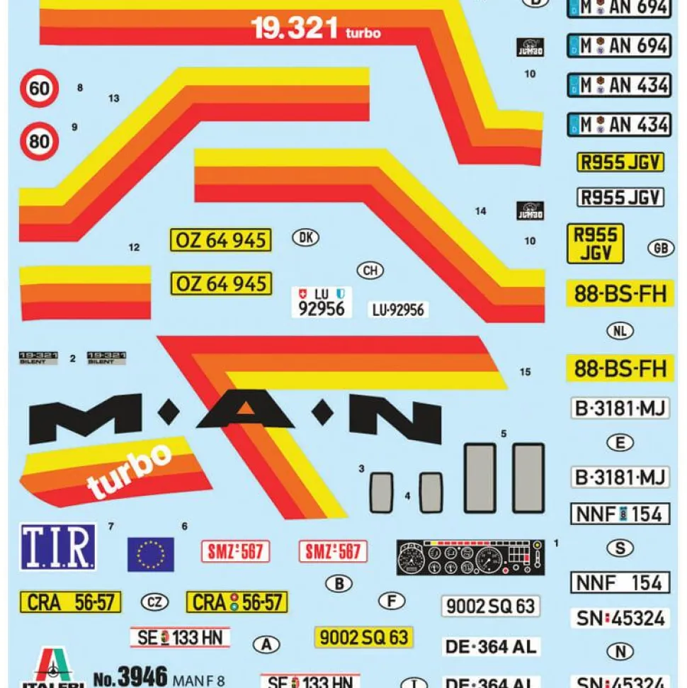 Maquette camion : MAN F8 19.321 4x2 - Italeri