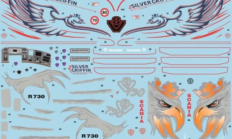 Maquette camion : Scania R730 V8 Streamline - Italeri