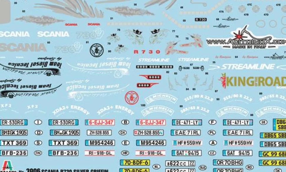 Maquette camion : Scania R730 V8 Streamline - Italeri