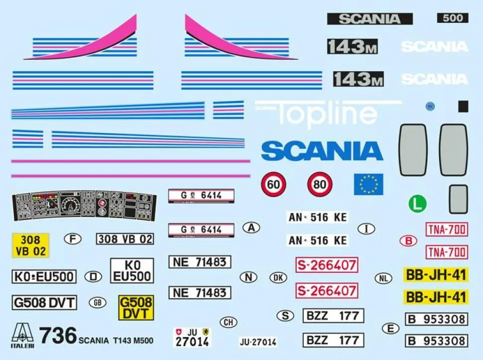Maquette Camion : Scania T 143M 500 Topline - Italeri