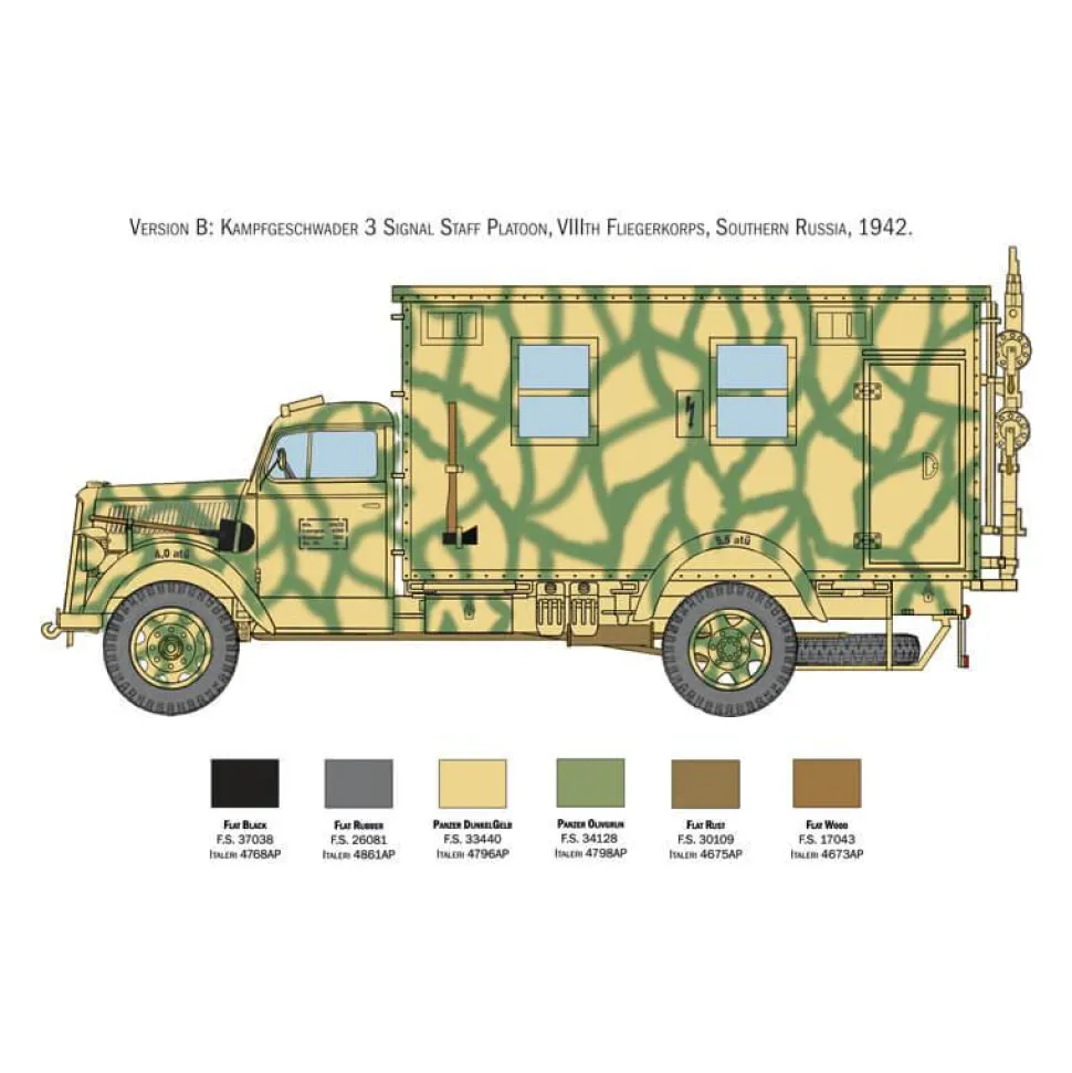 Maquette camion militaire : Opel Blitz Radio - Italeri