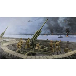 Maquette canon : Canon de défense aérienne soviétique 52-K 85mm M1943 Version tardive - Trumpeter