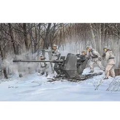 Maquette Canon anti-aérien allemand : FlaK 37 3.7 cm - Trumpeter