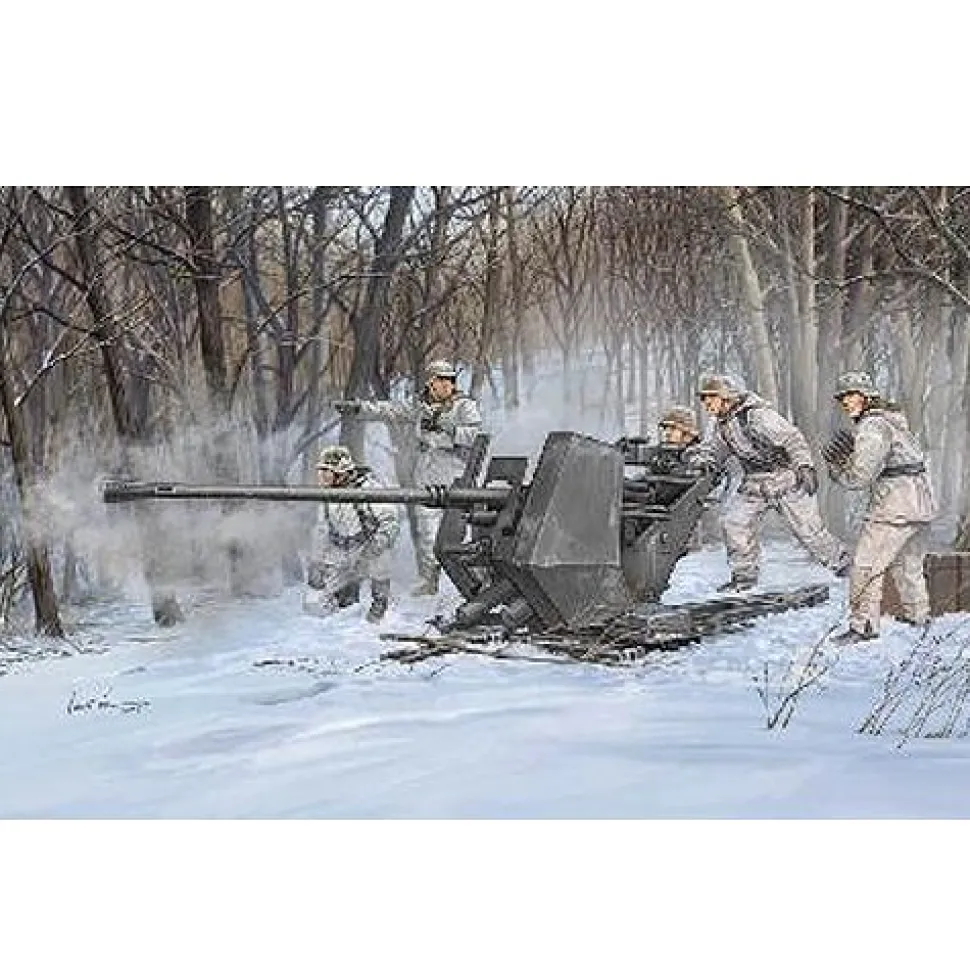 Maquette Canon anti-aérien allemand : FlaK 37 3.7 cm - Trumpeter