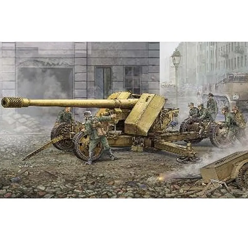 Maquette Canon anti-char super lourd allemand Krupp Pak44 - Trumpeter