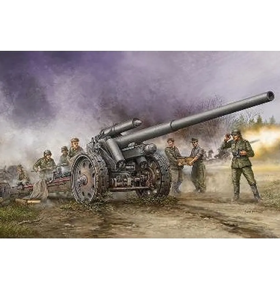 Maquette Canon de campagne allemand 1Ocm s K 18 - Trumpeter