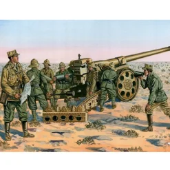 Maquette canon italien 149-40 avec figurines - Italeri