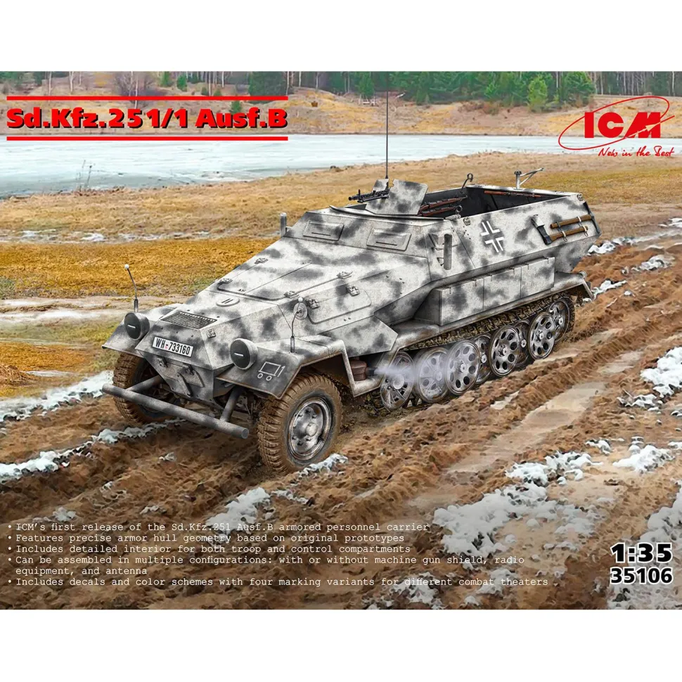 Maquette char : Sd.Kfz.251/1 Ausf.B - ICM