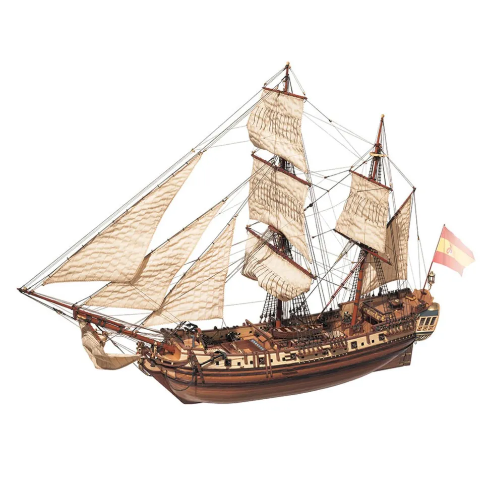 Maquette de bateau en bois : La Candelaria - OCCRE