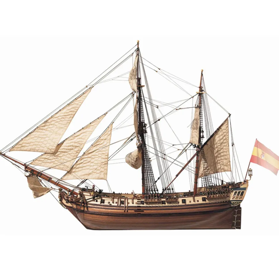 Maquette de bateau en bois : La Candelaria - OCCRE