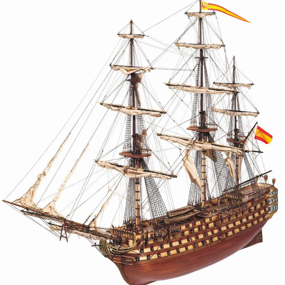Maquette de bateau en bois : Santisima Trinidad - OCCRE