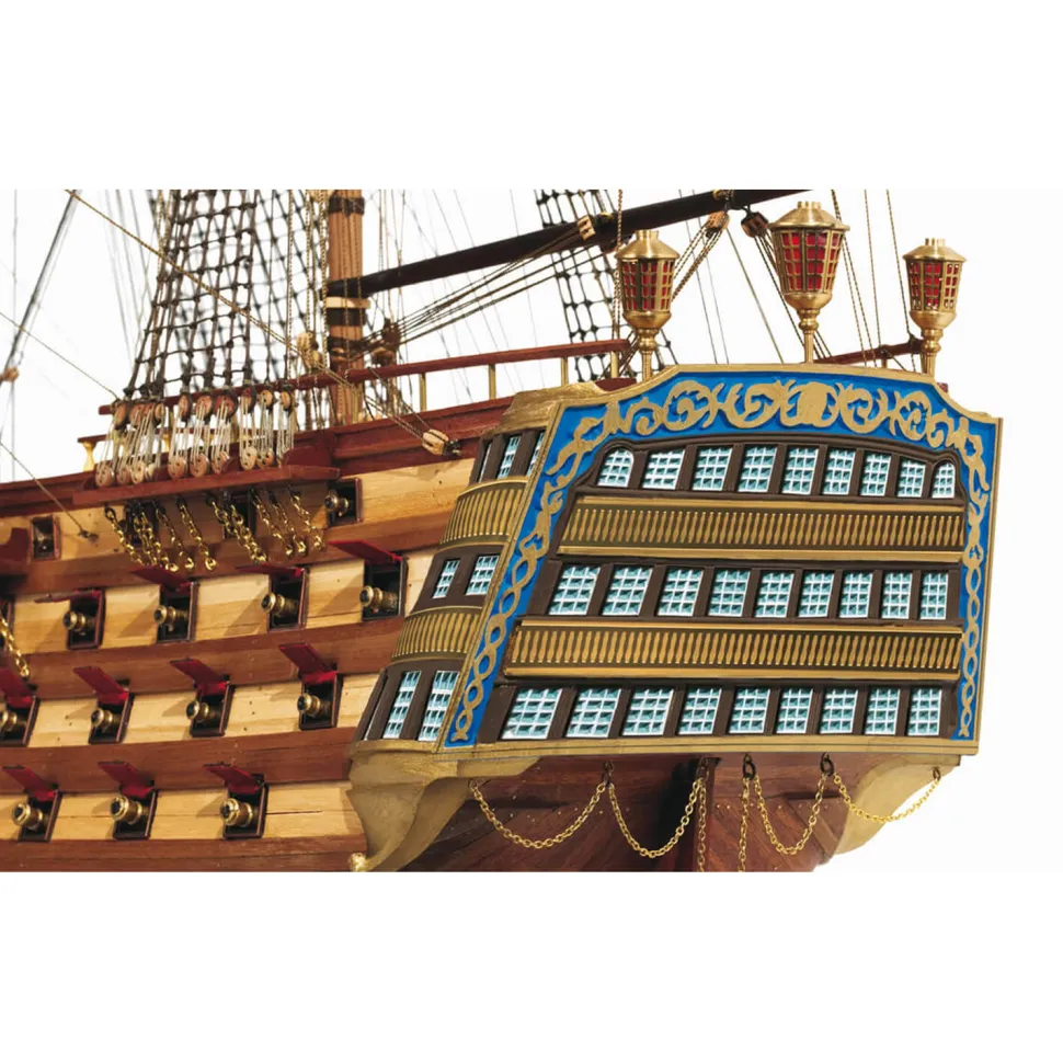 Maquette de bateau en bois : Santisima Trinidad - OCCRE