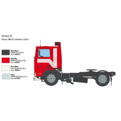 Maquette de camion : Volvo F12 Intercooler Low Roof - Italeri