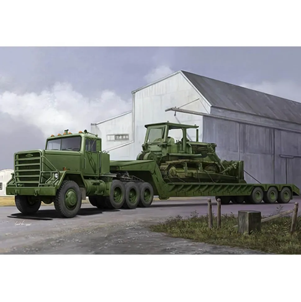 Maquette de véhicule militaire : M920 Tracteur de remorquage M870A1 - Trumpeter