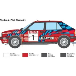 Maquette de voiture rallye : Lancia Delta 16V HF Integrale - Italeri