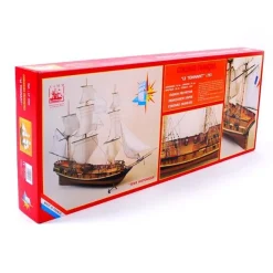 Maquette en bois - Corsaire Français Le Tonnant - Soclaine
