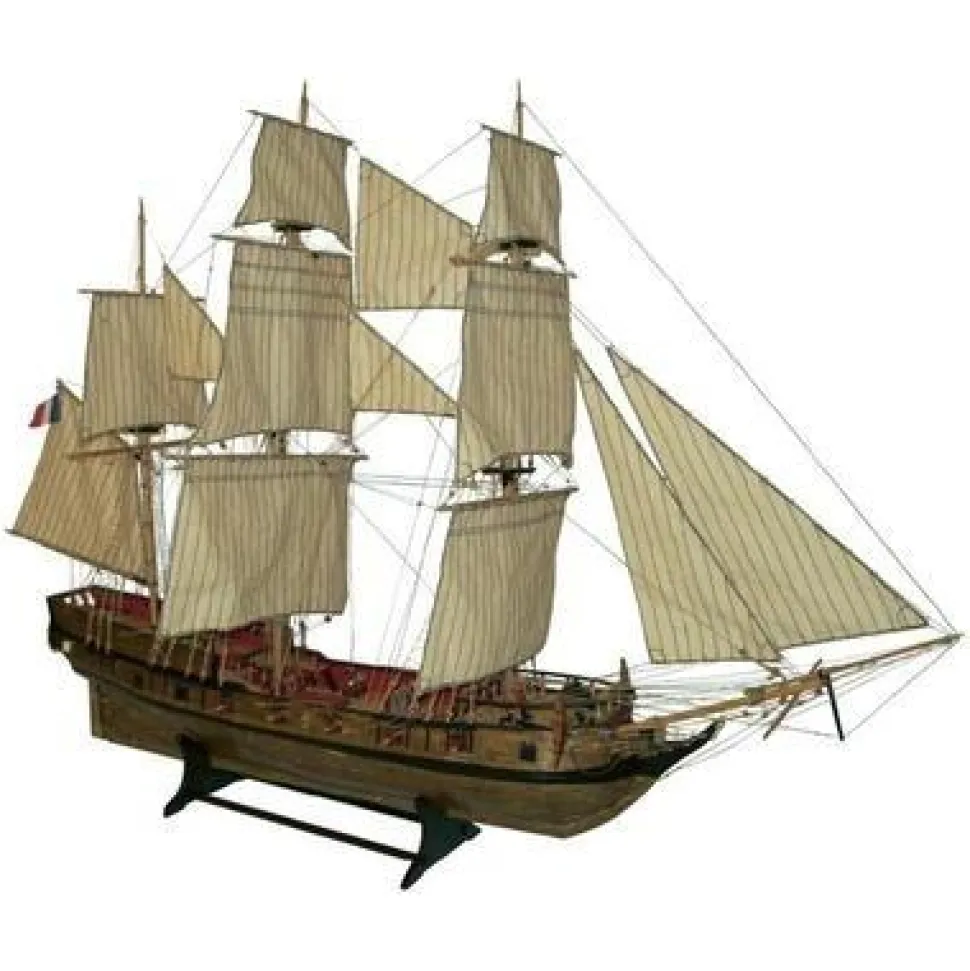 Maquette en bois - Corsaire Français Le Tonnant - Soclaine