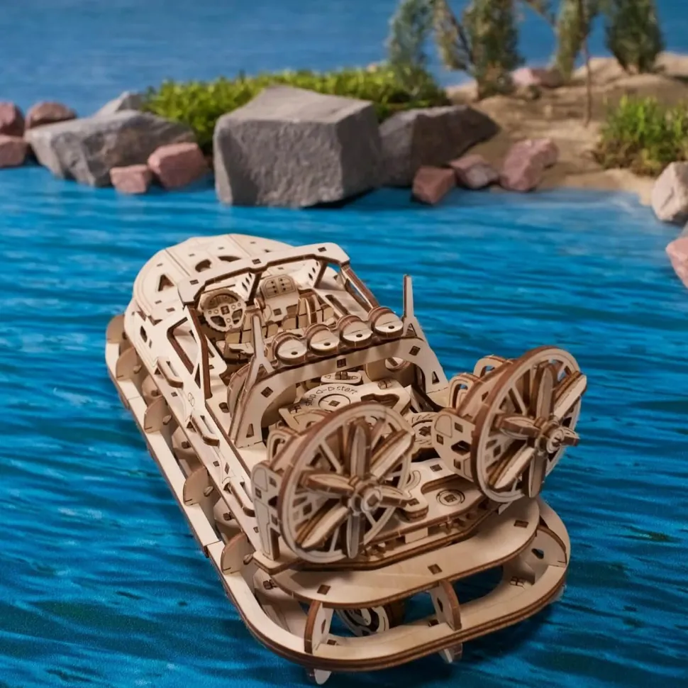 Maquette en bois : Aéroglisseur de sauvetage - Ugears