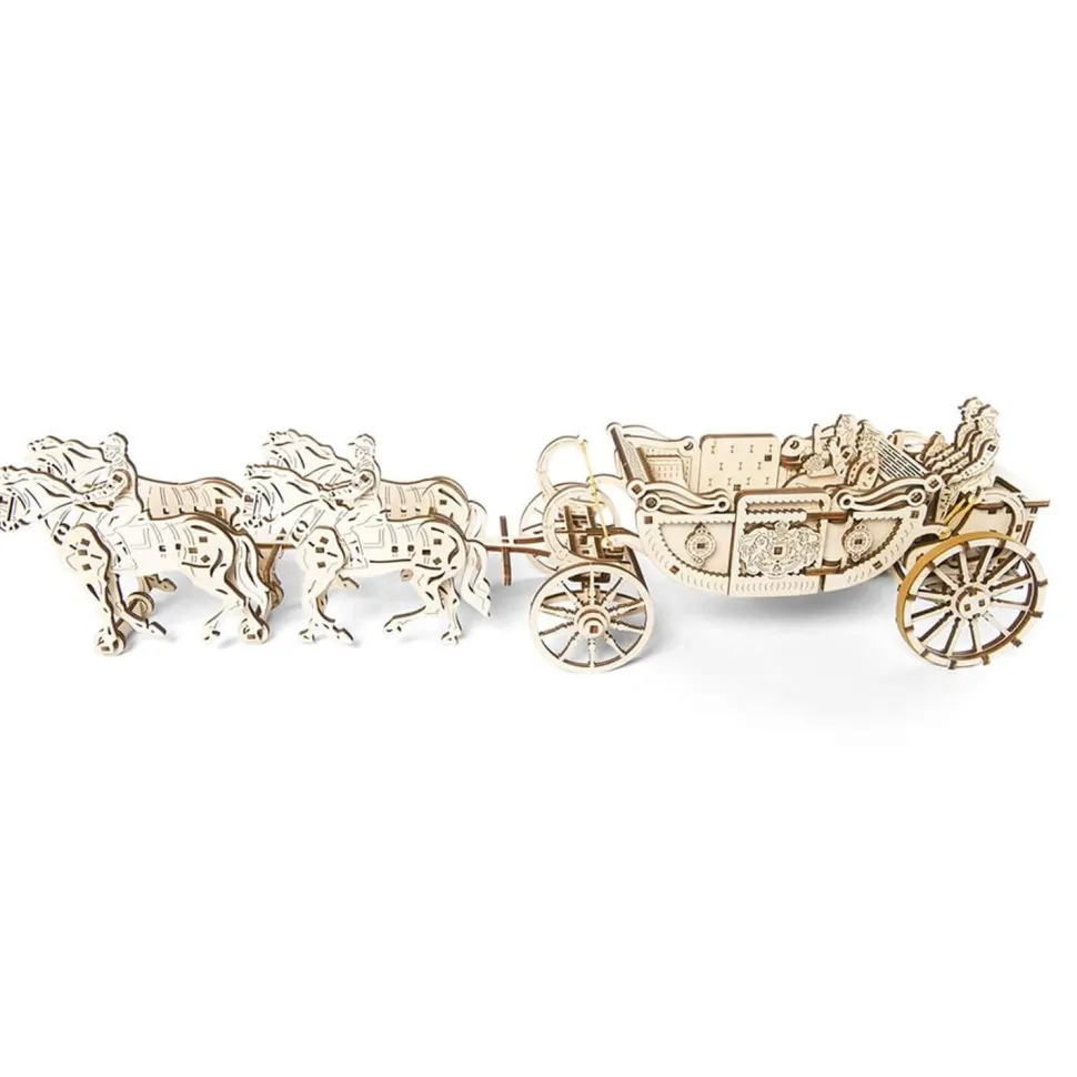 Maquette en bois : Carosse royal, modèle mécanique - Ugears