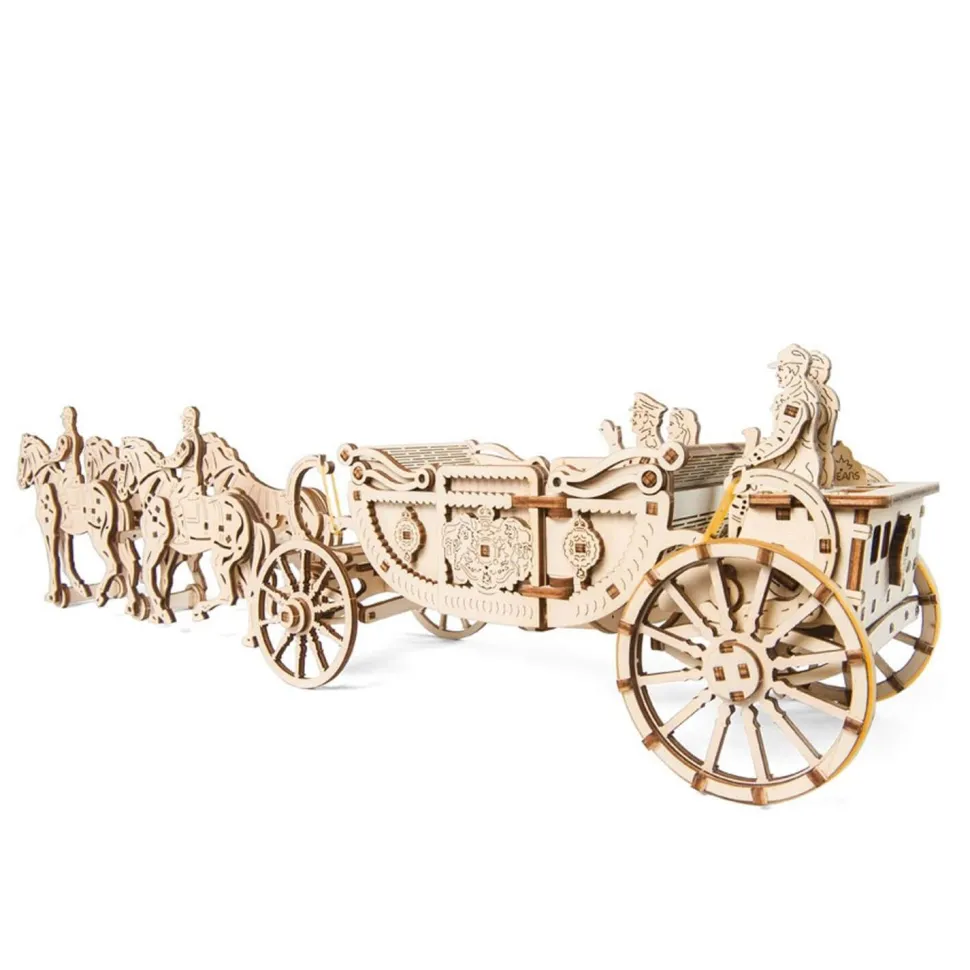 Maquette en bois : Carosse royal, modèle mécanique - Ugears