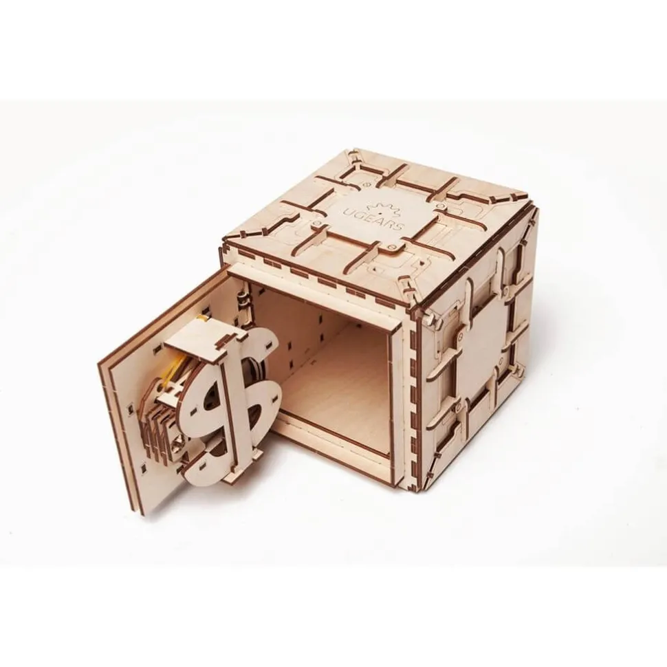 Maquette en bois : Coffre Fort, modèle mécanique - Ugears