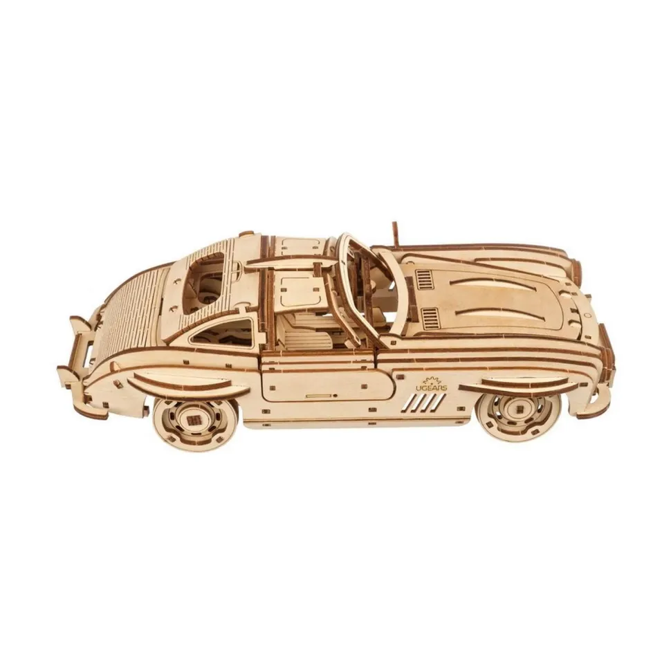 Maquette en bois : coupé sport à ailerons - Ugears