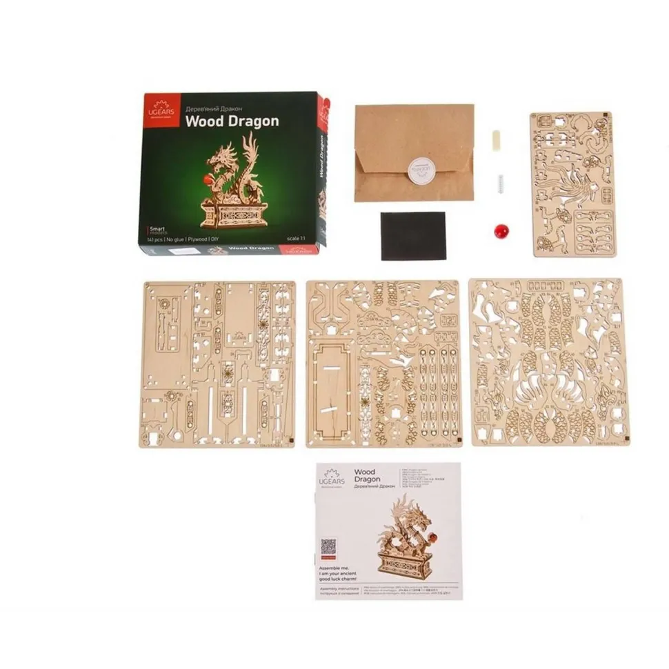 Maquette en bois : Dragon en 1:1 - Ugears