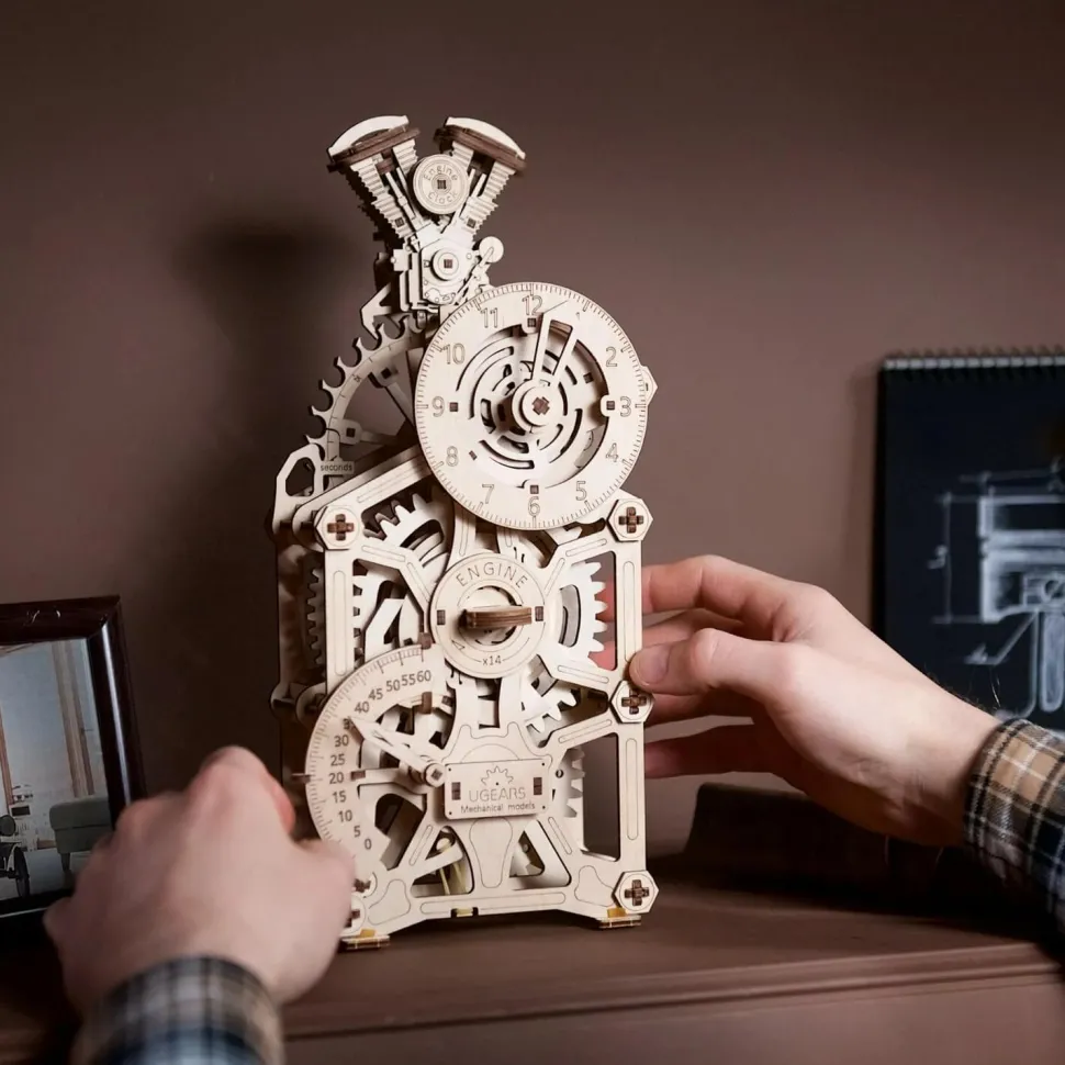 Maquette en bois : Horloge à moteur - Ugears