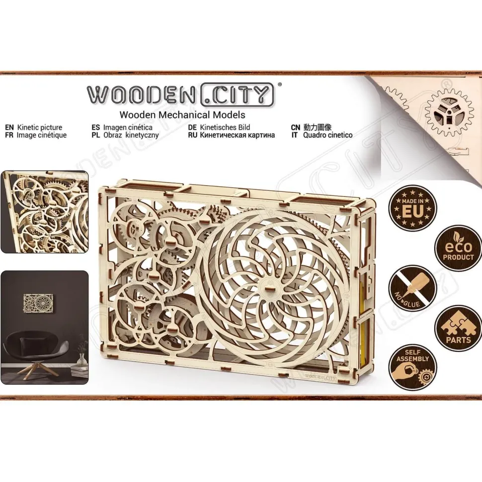 Maquette en bois : Image cinétique - Wooden City