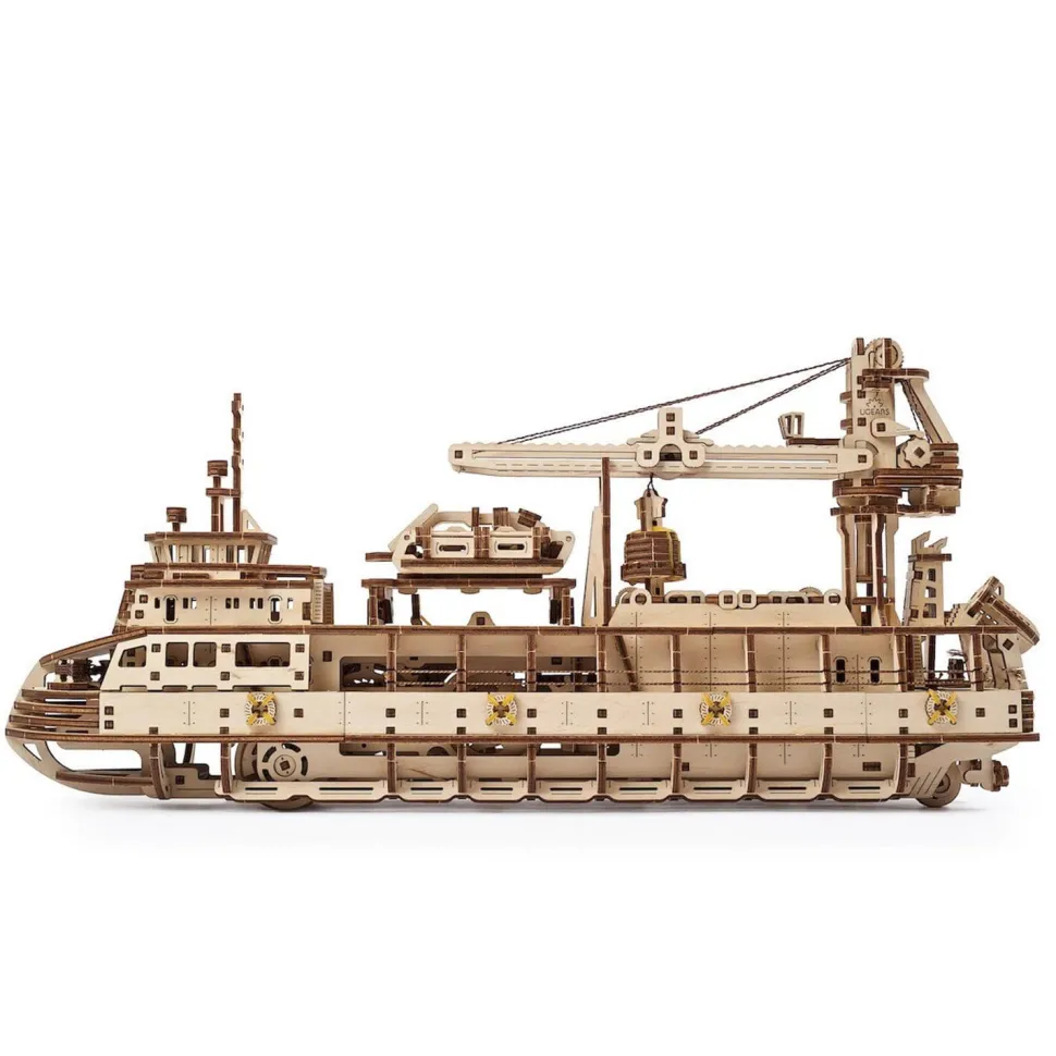 Maquette en bois : Navire de recherche - Ugears
