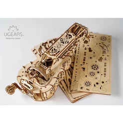 Maquette en bois : Vielle à roue, Hurdy-gurdy, modèle mécanique - Ugears