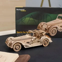 Maquette en bois : Voiture de sport