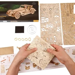 Maquette en bois : Voiture de sport