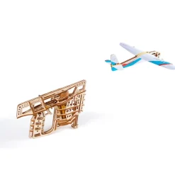 Maquette en bois démarreur d'Avion : Aéro-lanceur, modèle mécanique - Ugears