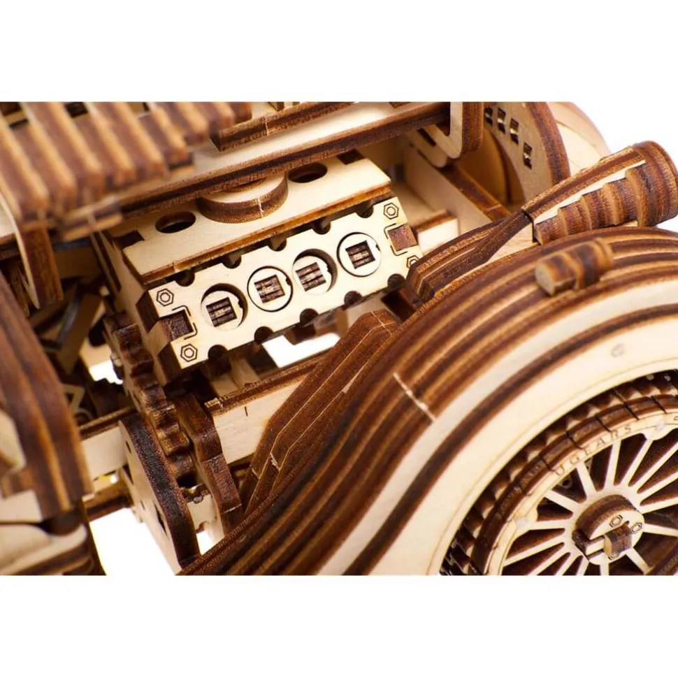Maquette en bois voiture : Roadster VM-01, modèle mécanique - Ugears